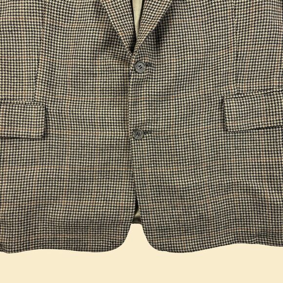 1970s houndstooth sports coat by Aldrich Custom Apparel, vintage USA-made jacket - Picture 3 of 8